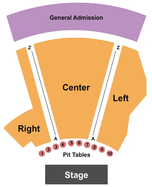 seating chart for Libbey Bowl - End Stage - eventticketscenter.com