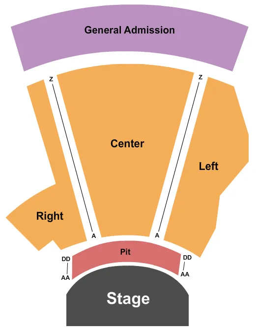 seating chart for Libbey Bowl - Endstage Pit - eventticketscenter.com