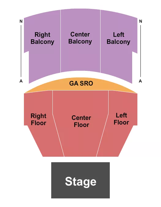 seating chart for Liberty Hall - KS - Endstage SRO - eventticketscenter.com