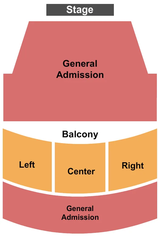 seating chart for Liberty Hall - KS - Endstage - GA FLR / Upper Balc - eventticketscenter.com