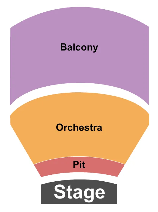 seating chart for Lied Center For Performing Arts - Endstage 2 - eventticketscenter.com