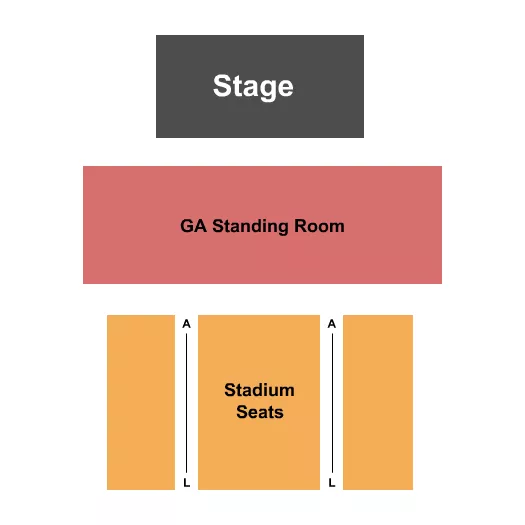 seating chart for Light House Arts Centre - GA Floor/Stadium Seats - eventticketscenter.com