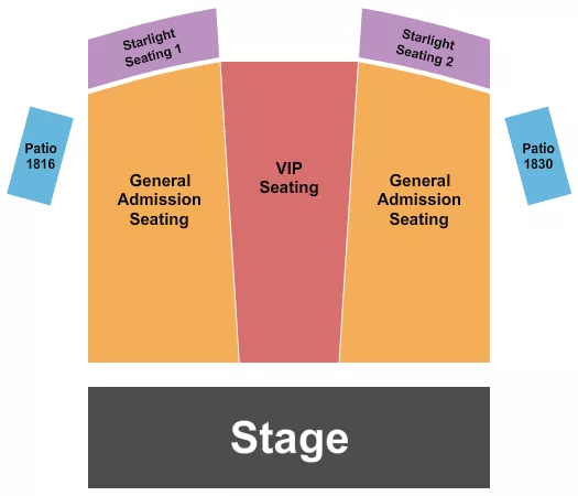 seating chart for Lincoln Amphitheatre - Lincoln City - Endstage - eventticketscenter.com
