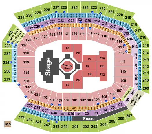 seating chart for Lincoln Financial Field - Kendrick Lamar - eventticketscenter.com