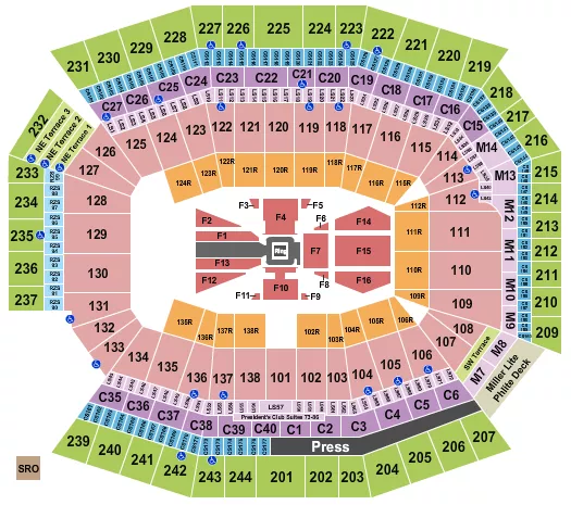 Lincoln Financial Field Seating Chart & Map