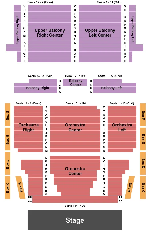 seating chart for Lincoln Theatre - DC - Endstage2 - eventticketscenter.com