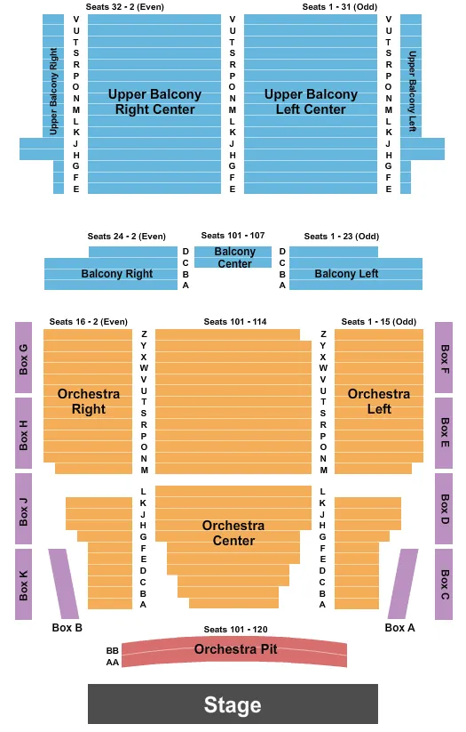 seating chart for Lincoln Theatre - DC - Endstage Pit - eventticketscenter.com