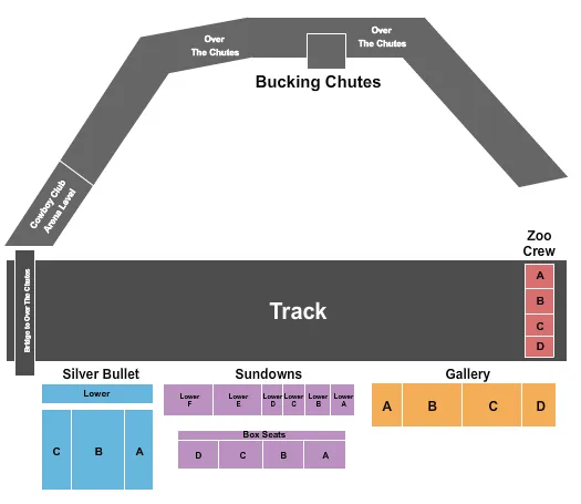 seating chart for Lithia Ram Rodeo Arena at Benton Franklin Fairgrounds - Rodeo Arena - eventticketscenter.com