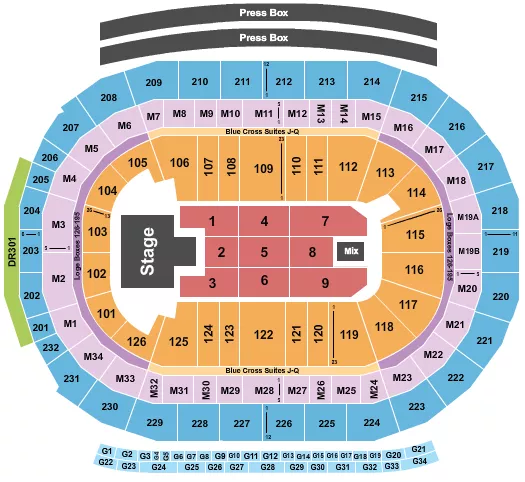 seating chart for Little Caesars Arena - Melanie Martinez - eventticketscenter.com