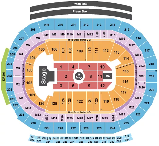 seating chart for Little Caesars Arena - Melanie Martinez - eventticketscenter.com