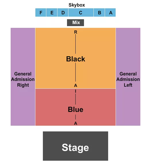 seating chart for Little Creek Casino Resort - Endstage 3 - eventticketscenter.com