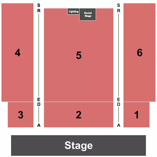 seating chart for Living Sky Casino - Endstage - eventticketscenter.com