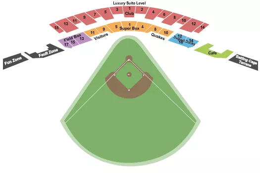 seating chart for LoanMart Field - Baseball - eventticketscenter.com