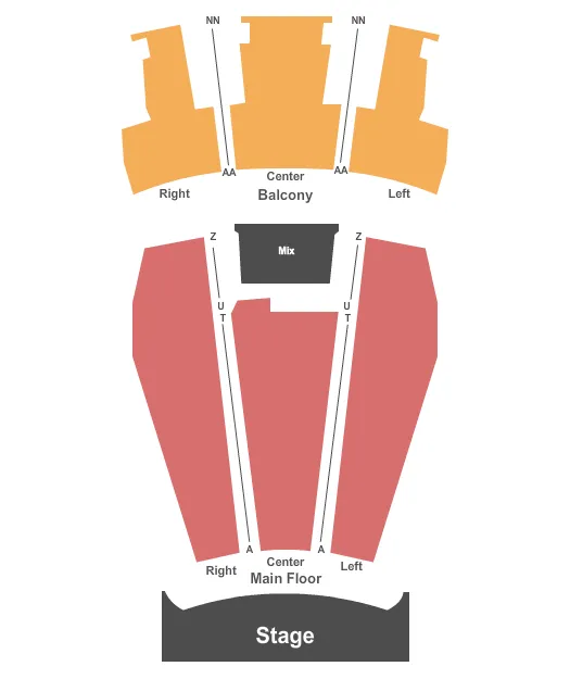 seating chart for Loeb Playhouse - End Stage - eventticketscenter.com