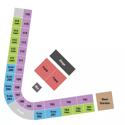 seating chart for Loeb Stadium - Concert - eventticketscenter.com