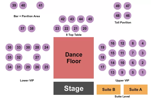 seating chart for Lonestar Premier Outdoors - Endstage - eventticketscenter.com