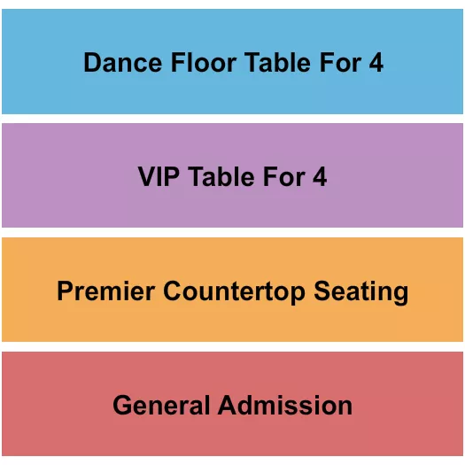 seating chart for Longboard Bar and Venue - GA/Premier/Table - eventticketscenter.com