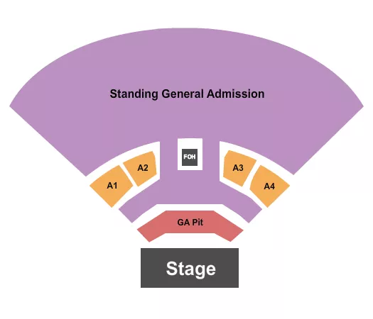 seating chart for Longhorn Backyard Amphitheater - Endstage GA/RSV - eventticketscenter.com