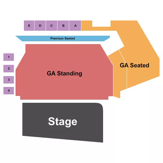 seating chart for Longhorn Ballroom - Endstage GA Floor 5 - eventticketscenter.com