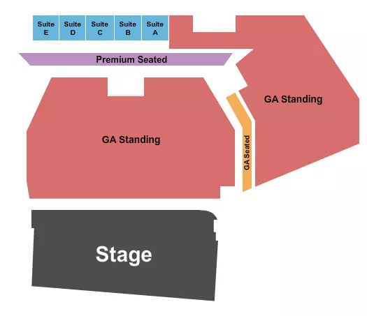 seating chart for Longhorn Ballroom - Endstage GA Floor 2 - eventticketscenter.com