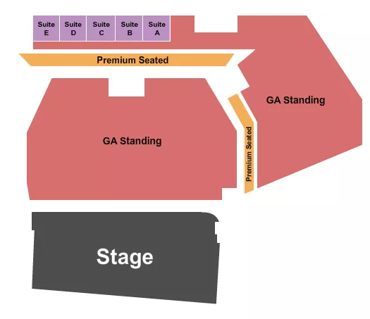 seating chart for Longhorn Ballroom - End Stage GA Floor 3 - eventticketscenter.com