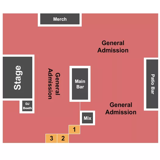 seating chart for Lori's Road House - GA & Tables 2 - eventticketscenter.com