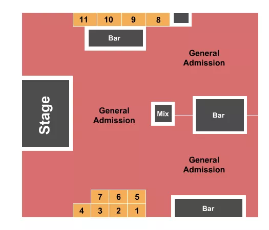 seating chart for Lori's Road House - GA & Tables - eventticketscenter.com