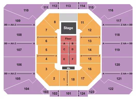 seating chart for Louis Armstrong Stadium - Endstage PIT - eventticketscenter.com
