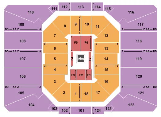 seating chart for Louis Armstrong Stadium - Wrestling - eventticketscenter.com
