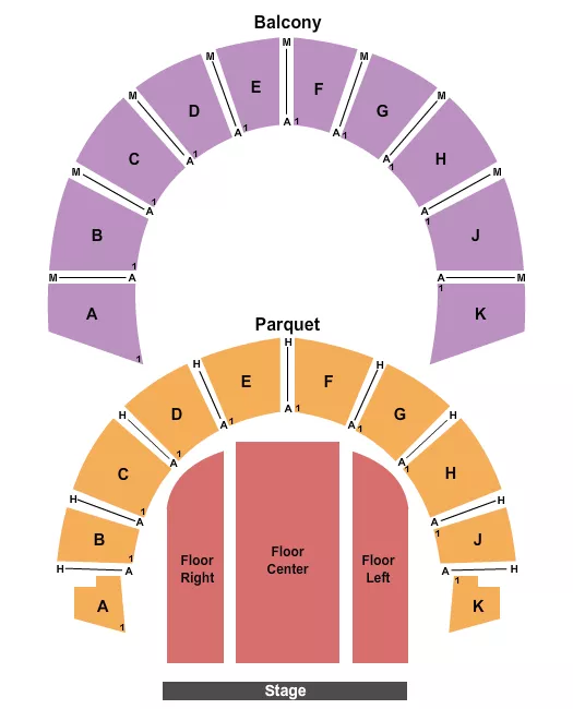 seating chart for Lowell Memorial Auditorium - Endstage 3 - eventticketscenter.com