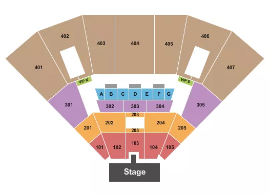 seating chart for Lucas Oil Live At WinStar Casino - Endstage Catwalk - eventticketscenter.com