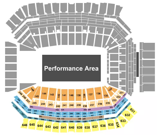 seating chart for Lucas Oil Stadium - Bands Of America 4 - eventticketscenter.com