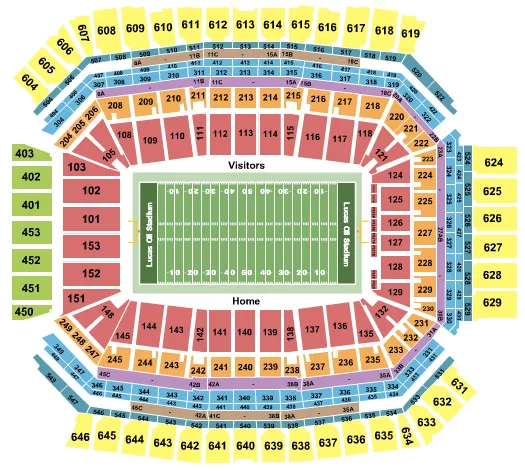 Colts 2022 Season Ticket Price Map