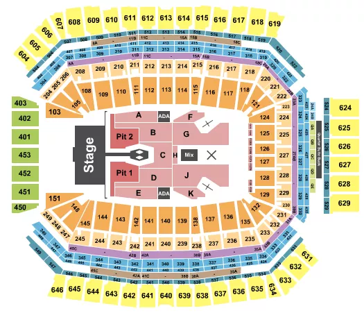 Lucas Oil Stadium Seating Charts 