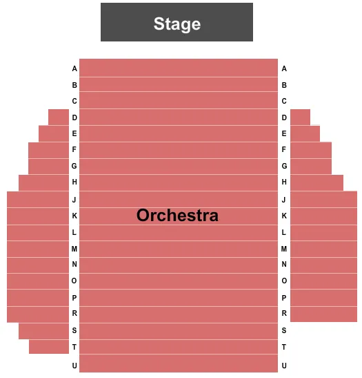seating chart for Lucie Stern Theatre - End Stage - eventticketscenter.com