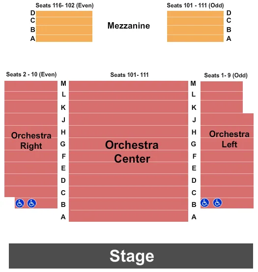 seating chart for Lucille Lortel - End Stage - eventticketscenter.com