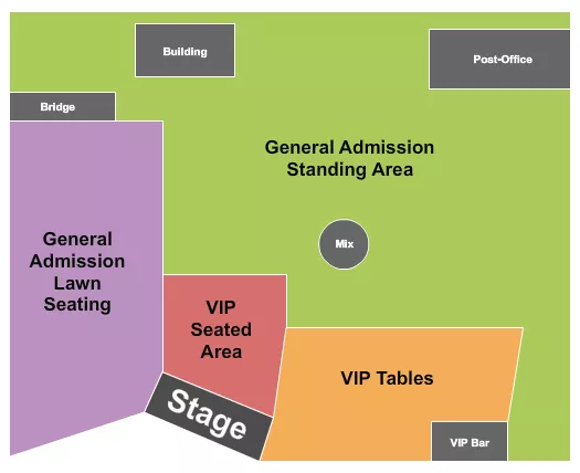 seating chart for Luckenbach Dancehall - GA/VIP 2 - eventticketscenter.com