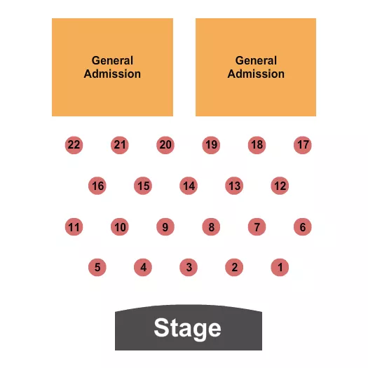seating chart for Lucky Eagle Casino - Endstage Tables - eventticketscenter.com
