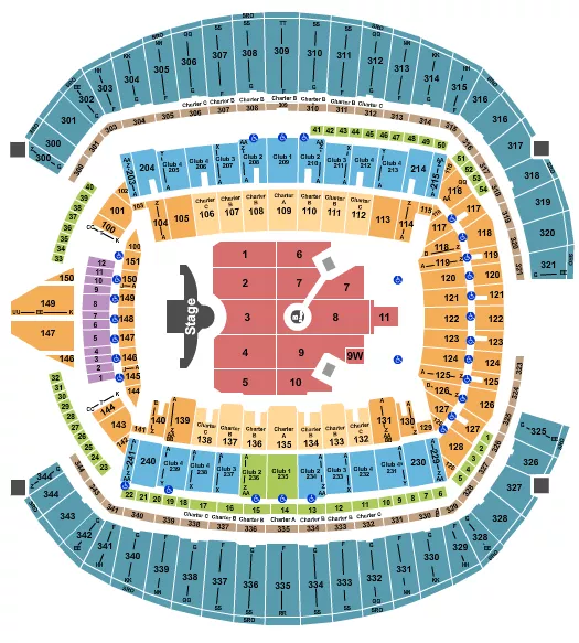 seating chart for Lumen Field - Ed Sheeran - eventticketscenter.com