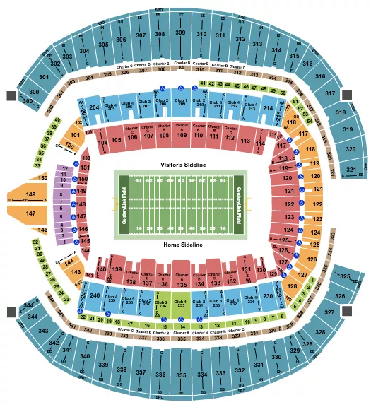 seating chart for Lumen Field - Football NO VFS - eventticketscenter.com
