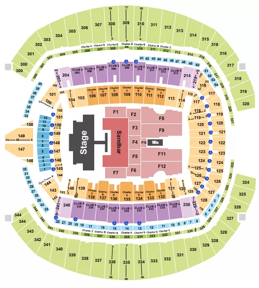 seating chart for Lumen Field - Kenny Chesney 1 - eventticketscenter.com