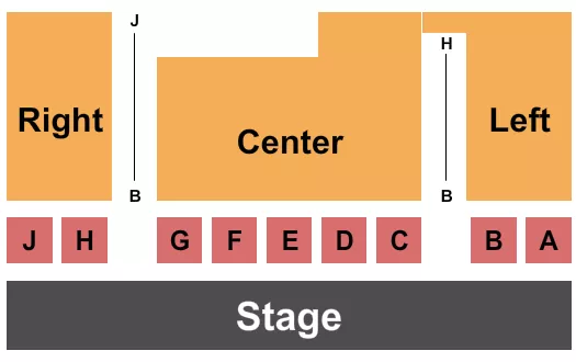 seating chart for Luminary Arts Center - Endstage Tables - eventticketscenter.com