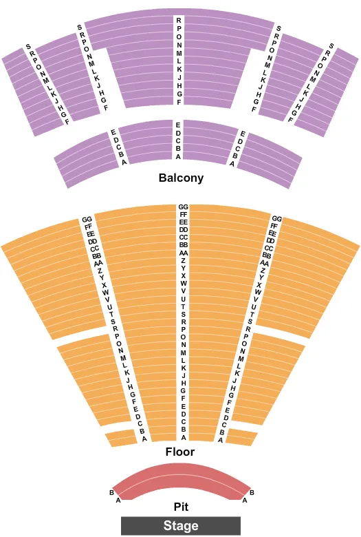 seating chart for Lynn Memorial Auditorium - End Stage - eventticketscenter.com