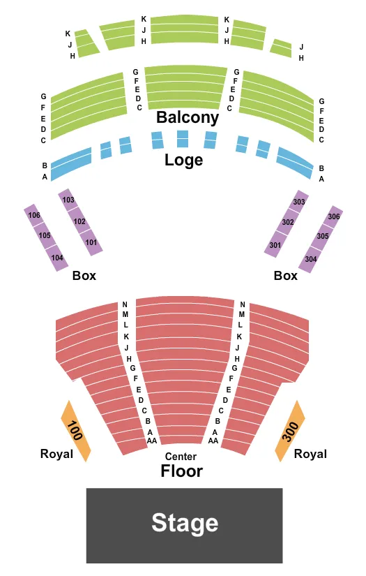seating chart for The Lyric Theatre - Birmingham - Endstage 2 - eventticketscenter.com