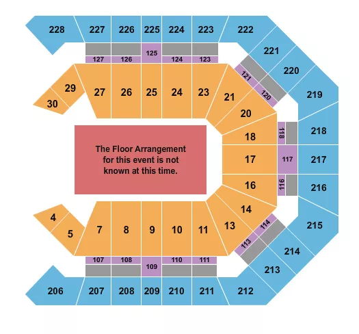 seating chart for MGM Grand Garden Arena - Generic Floor 2 - eventticketscenter.com