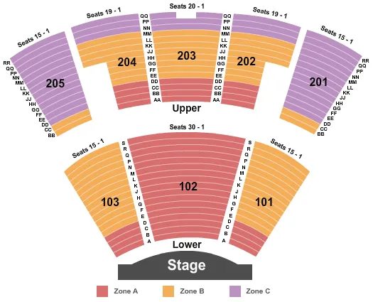 seating chart for Michael Jackson ONE Theatre at Mandalay Bay Resort - Cirque Int Zone - eventticketscenter.com
