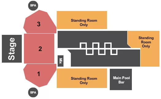 seating chart for M Resort Spa Casino - Endstage 4 - eventticketscenter.com