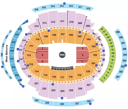 seating chart for Madison Square Garden - Dimension 20 - eventticketscenter.com