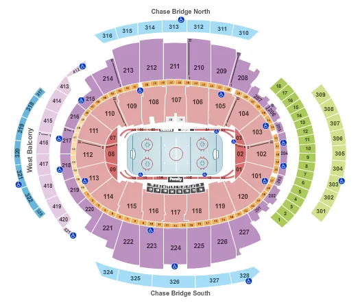 seating chart for Madison Square Garden - Hockey - eventticketscenter.com