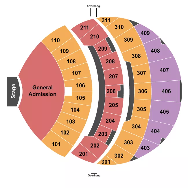 seating chart for The Sphere At the Venetian Las Vegas - Endstage GA 2 - eventticketscenter.com